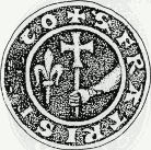 Sceau utilisé par le frère templier Giraud de Chamaret dans une donation de diverses terres sises à Sérignan à la maison des templiers de Roaix, septembre 1234.